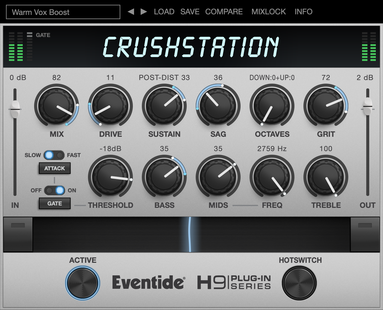 CrushStation - vst plugin - aax audio units distortion overdrive effect 