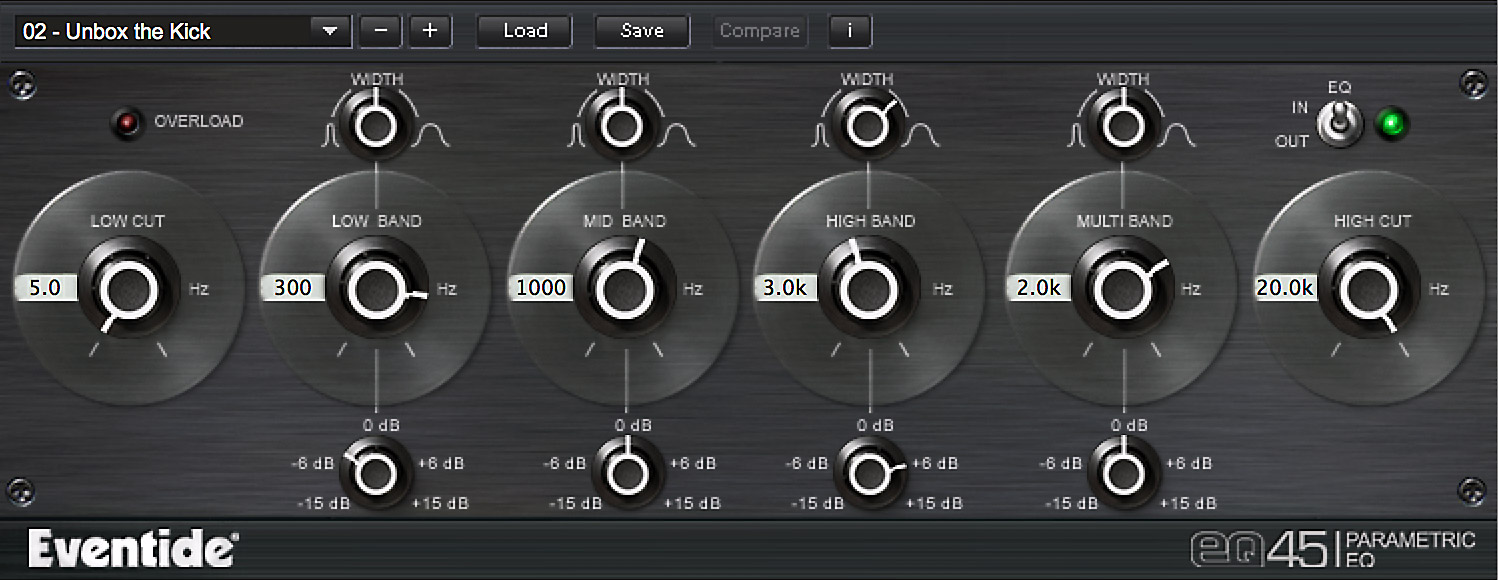 EQ 45 Plug-in screen shot