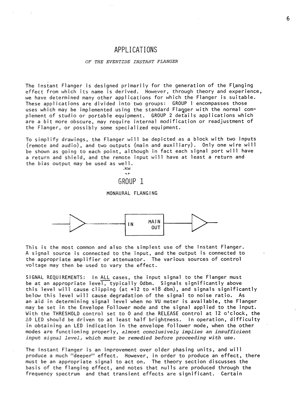 Instant Flanger Manual Page 6 Instant Flanger Manual Page 6