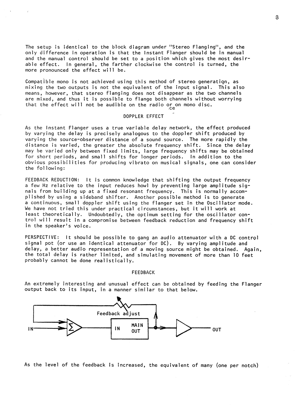 Instant Flanger Manual Page 8 Instant Flanger Manual Page 8