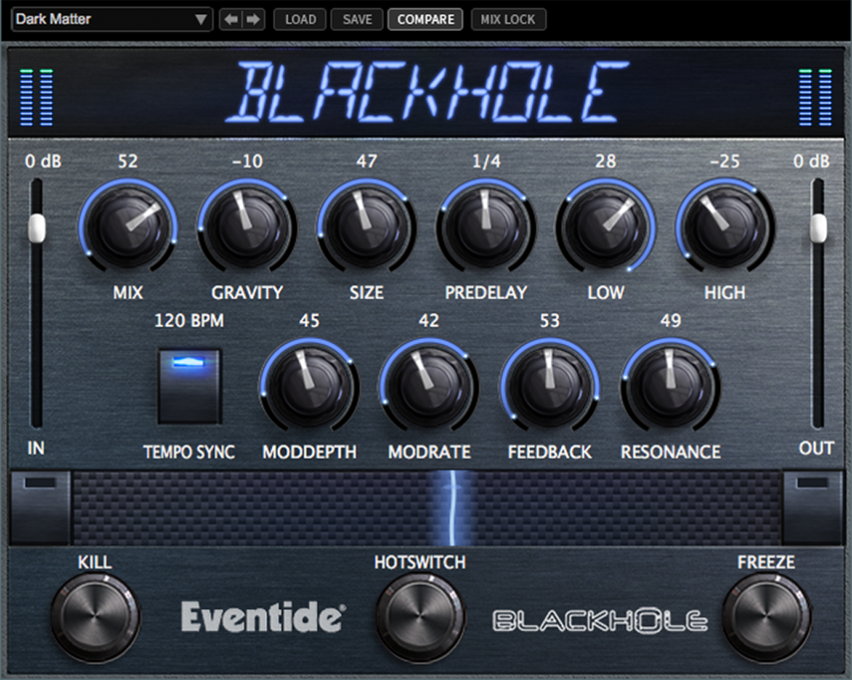 送料無料・名入れ彫刻 Eventide BLACKHOLE リバーブ エフェクター