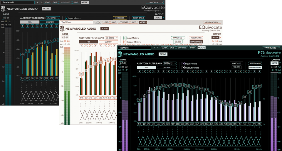 Newfangled EQuivocate Graphic EQ Mixing Mastering - Custom colors