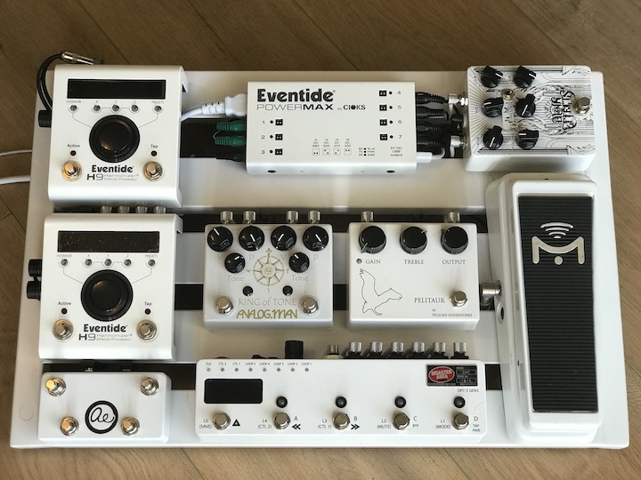 Pre/Post H9 Board. I run one H9 Pre, the other Post in the effects loop of an amp. The loop switcher allows maximum signal routing capabilites. Pre/Post H9 MAX demo board